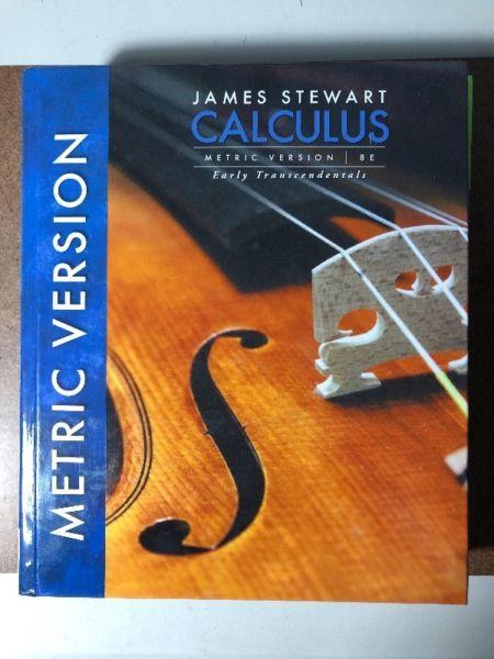 Brand new textbook: Calculus : Early Transcendentals, International Metric Edition (UNISA)