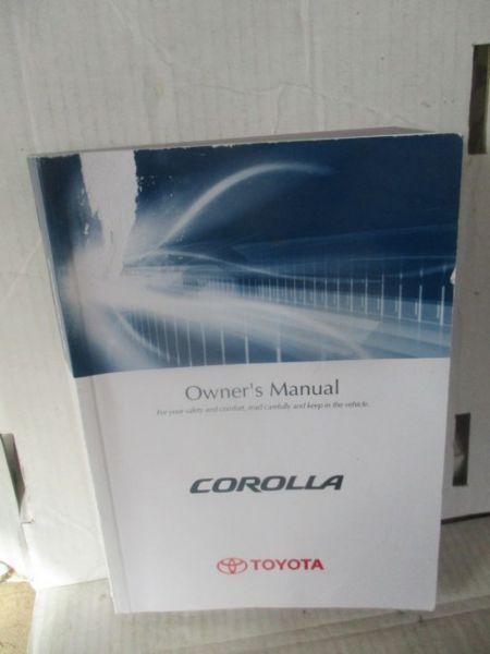 Owner's Manual;Corolla(Toyota)