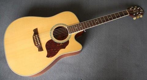 Crafter DE-8 Acoustic Guitar - Dreadnaught Shape - Solid Spruce Top - LR Baggs Pickup