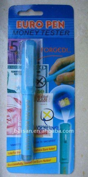 Banknote Money Tester Pen with UV Light- Prevent Accepting Fake Notes