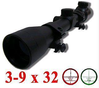 NEW Tactical 3-9 X 32EG Rifle Scope with RED AND GREEN Mil-Dot SCOPE