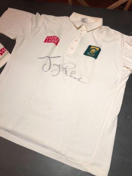 Autographed Protea Cricket Shirts