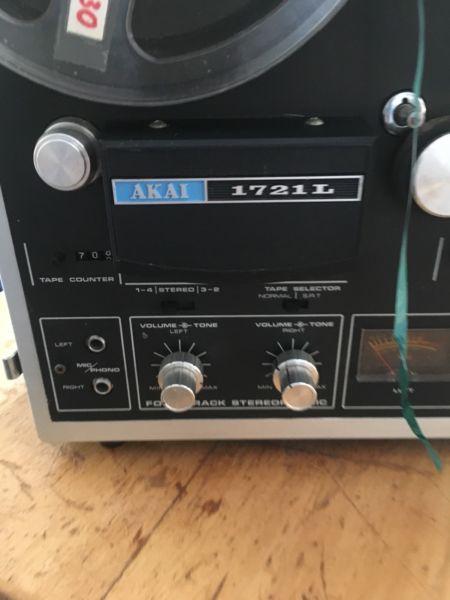 Vintage Akai Reel to Reel Player -Working