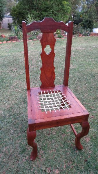 Old,solid blackwood chair