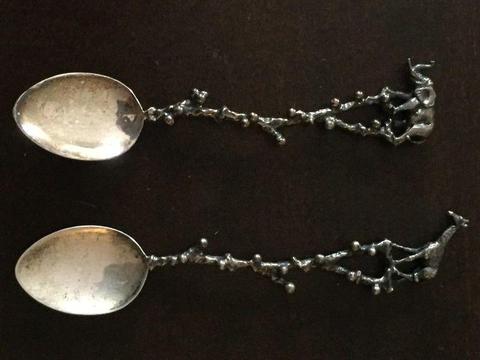 vintage silver teaspoons