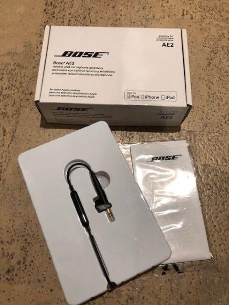 Bose AE2 remote and microphone accessory cable for iPhone and iPad