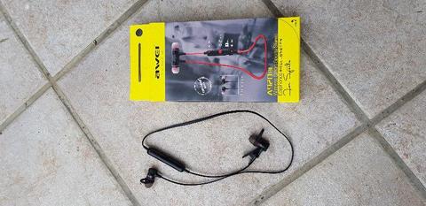 Awei A920BLS Bluetooth Magnetic In-Ear Waterproof Earphones (Black)