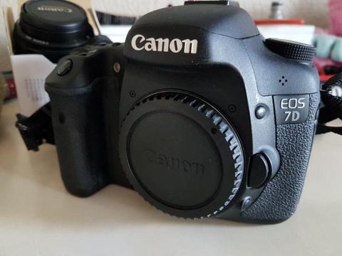 Canon 7D with accessories