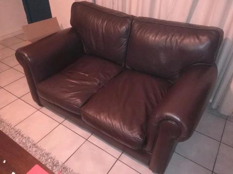 Ox Blood Leather Couch for sale!!