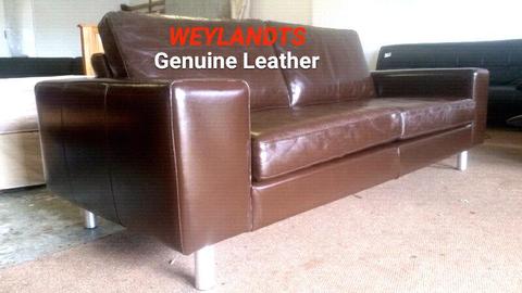 ✔ WEYLANDTS Genuine Leather Couch