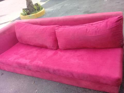 Red 3 seater couch