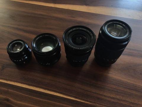 Fuji X professional lenses