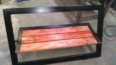 Steel and wood Bench