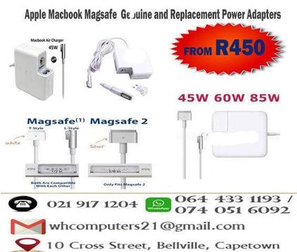 Macbook Magasafe Genuine and replacement chargers from R450 |W-H Computers 021 917 1204/064 433 1193