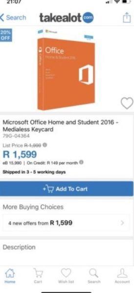 Microsoft Office Home + Student 2016