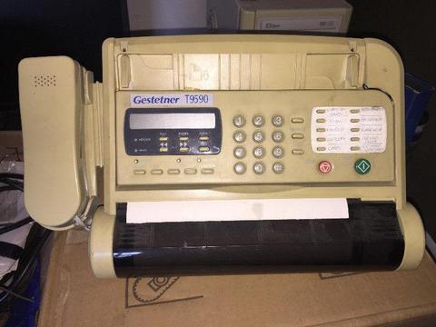 Functioning fax machine