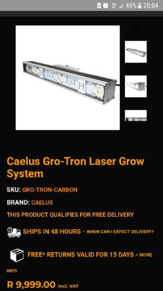 Gro-Tron laser Grow system