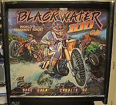 Blackwater 100 Pinball Machine by Bally, off road bike theme