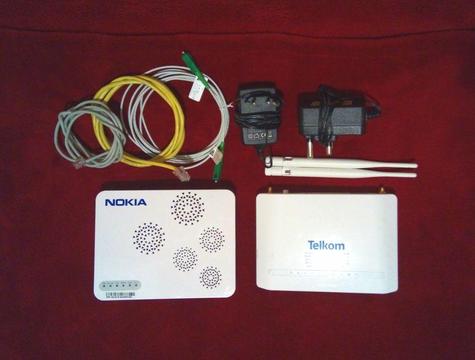 Fibre optic router and Telkom router for sale