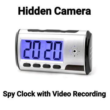 Spy Clock With Video & Voice Recording