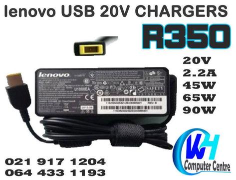 Brand new Lenovo USB tip chargers for an affordable price