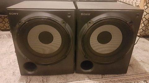 2 x Sony active subs