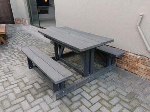 6 Seater Picnic Table 100% Recycled plastic