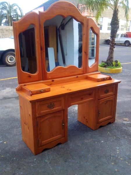 Dressing table with stool