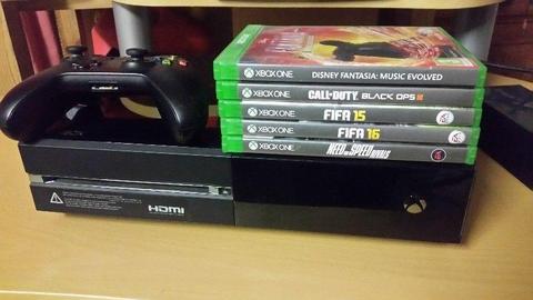 Xbox one + 5 games