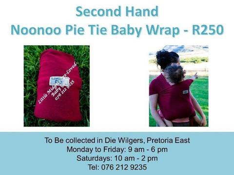 Second Hand Noonoo Pie Tie Baby Wrap