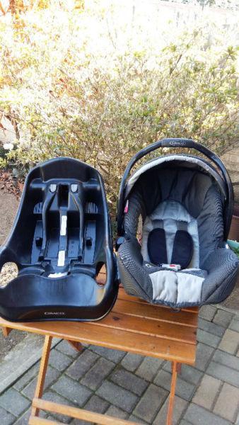 Graco Baby carrier with car seat attachment