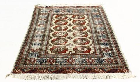 Vintage Well Worn Persian Style Rug Carpet