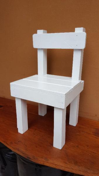 Lovely white wooden toddlers chair