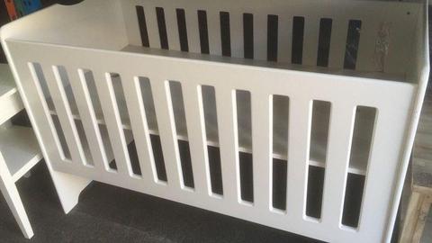 White Adjustable Cot - chainstore floor sample REDUCED