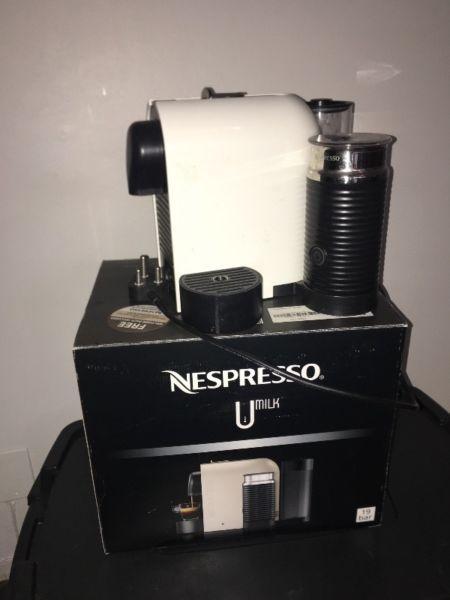 Nespresso Coffee machine and milk frother