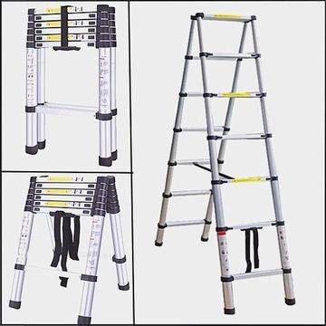 Telescopic ladders A-Frame. 2 meter. Brand new units