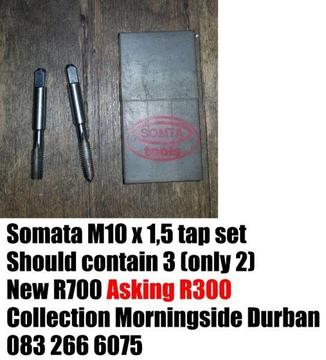 Somata M10 x 1,5 tap set