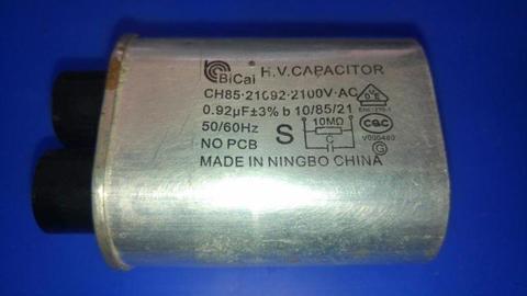 USED Microwave Convection Oven Spares Parts Components - 0.92 uF mF mFD 2100 Volt Capacitors
