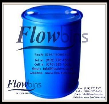 Gauteng- 210Lt Blow Pack Plastic drums - Blue round drums from R260