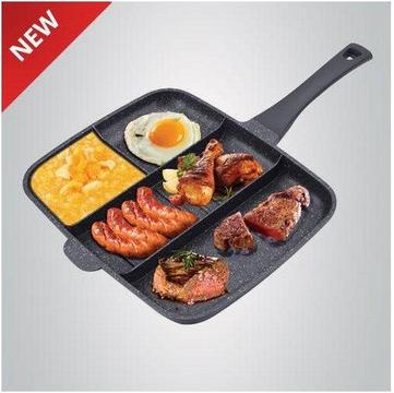 Royalty Line 32cm Marble Coating 4-in-1 Grill & Fry Pan Set