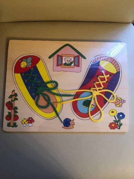 Shoe Lacing Puzzle ( Brand New)