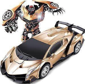 70% OFF! BRAND NEW! LIMITED EDITION! Silver Shadow Fighter Transformation Car (Gold)