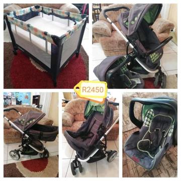 Chelino COMBO travel system plus campcot