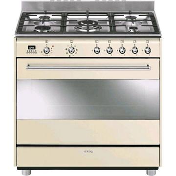 SMEG 5 BURNER GAS/ELEC COOKER - MODEL SSA91MAP9