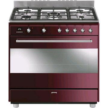 SMEG 5 BURNER GAS/ELEC COOKER - MODEL SSA91MARW9