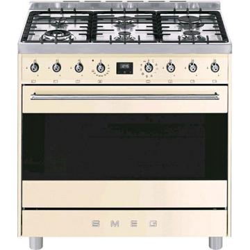 SMEG 6 BURNER GAS/ELEC COOKER - MODEL C9MAPSSA9