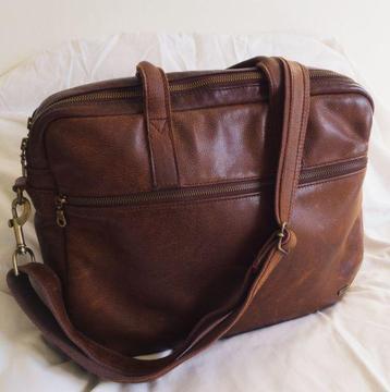 Genuine Leather Chapel Laptop Bag