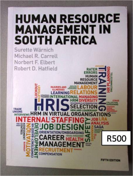 Textbook for sale: Human resource management by Carell & Hatfield, 5th edition