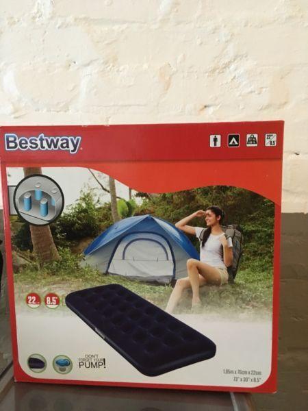 New blow camping bed for sake