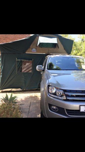 Hanibal rooftop tent with added room